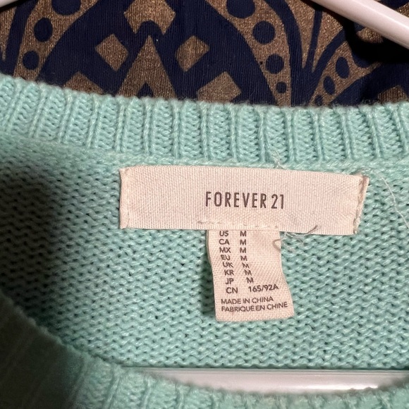 Forever 21 Light Green Knit Sweater - Picture 3 of 3